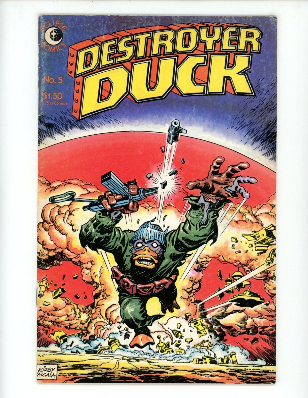 Destroyer Duck #5 Comic Book 1983 FN Steve Gerber Jack Kirby Eclipse
