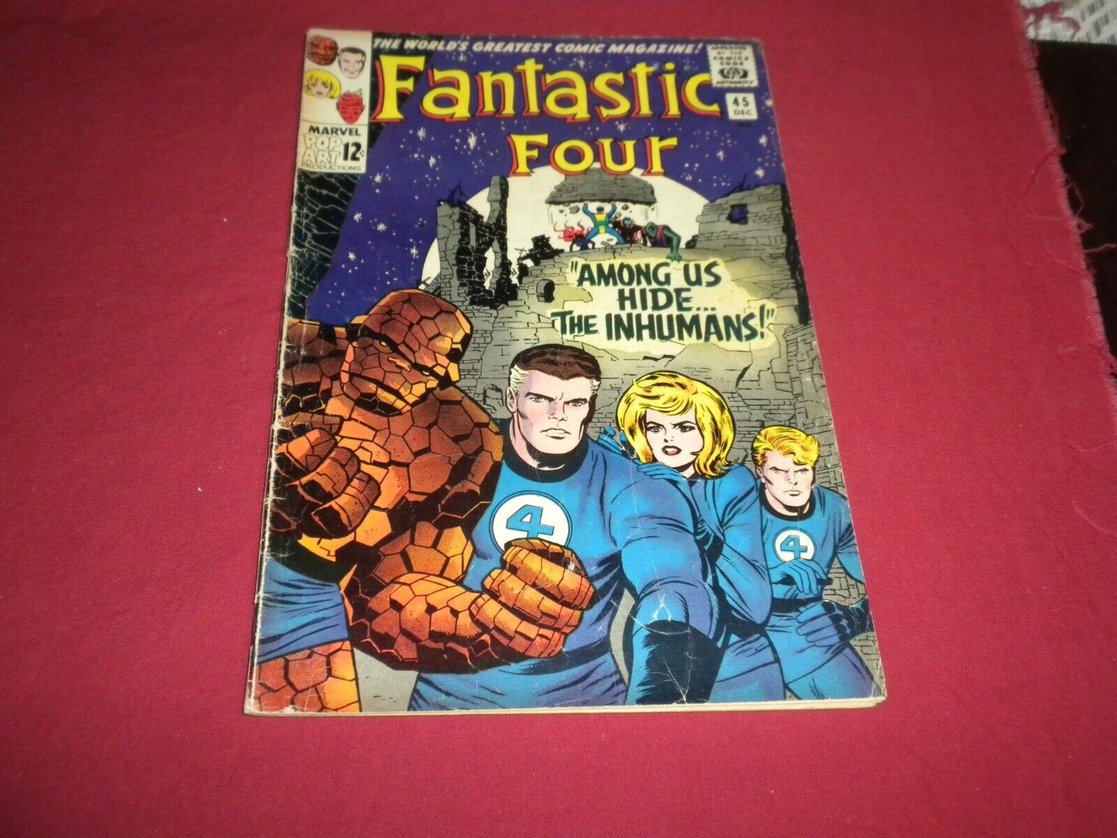 BX8 Fantastic Four #45 marvel 1965 comic 5.0 silver age 1ST INHUMANS SEE STORE