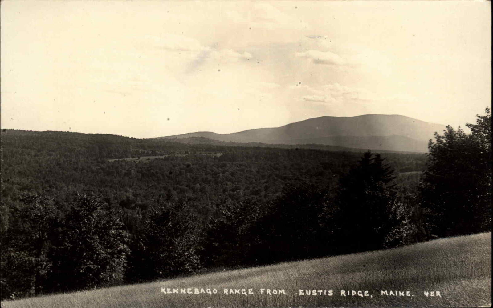 Eustis Maine ME Kennebago Range c1920s-30s RPPC Real Photo Postcard