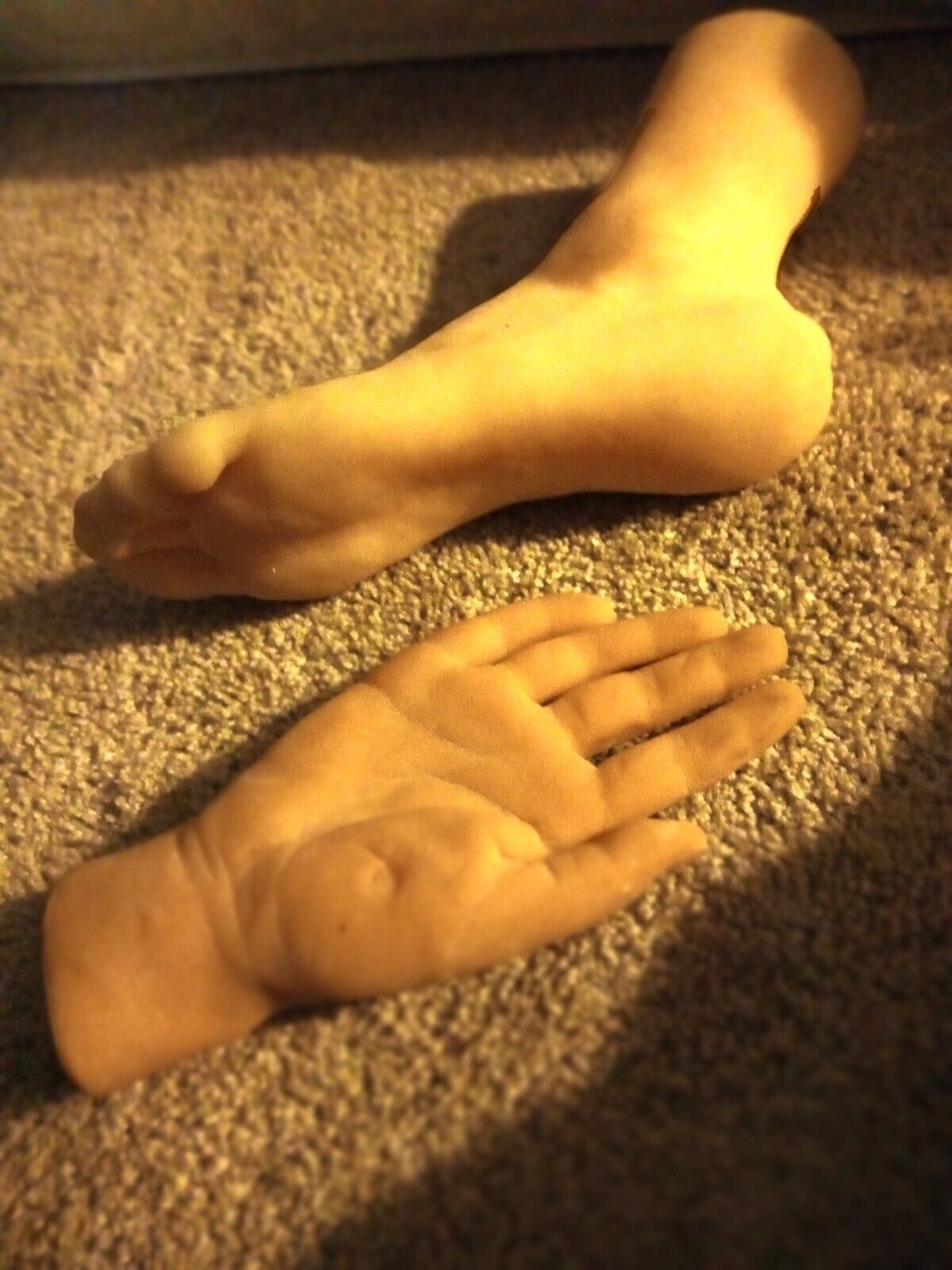 REALISTIC SILICONE HAND AND FOOT-SEE PHOTOS,READ LISTING IN FULL-FREE SHIPPING