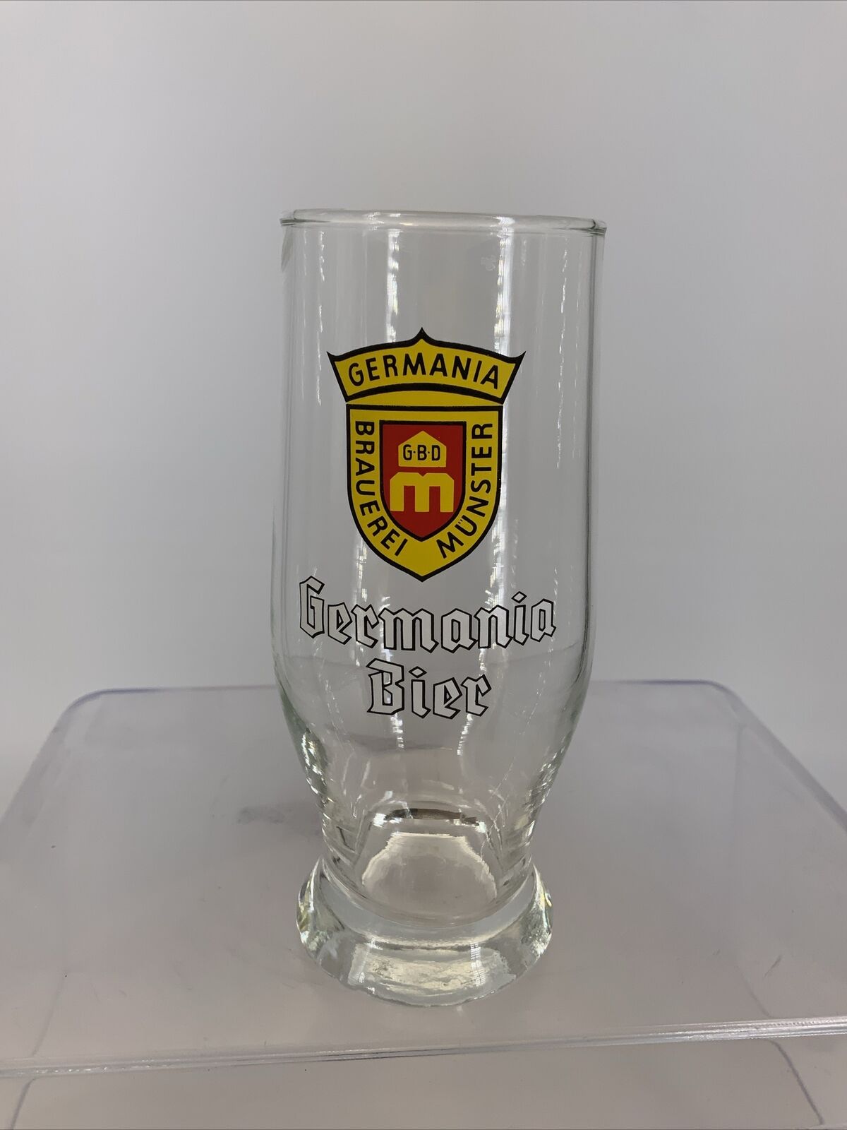 Germania Bier .2L Beer Taster Glass - Brauerei Munster