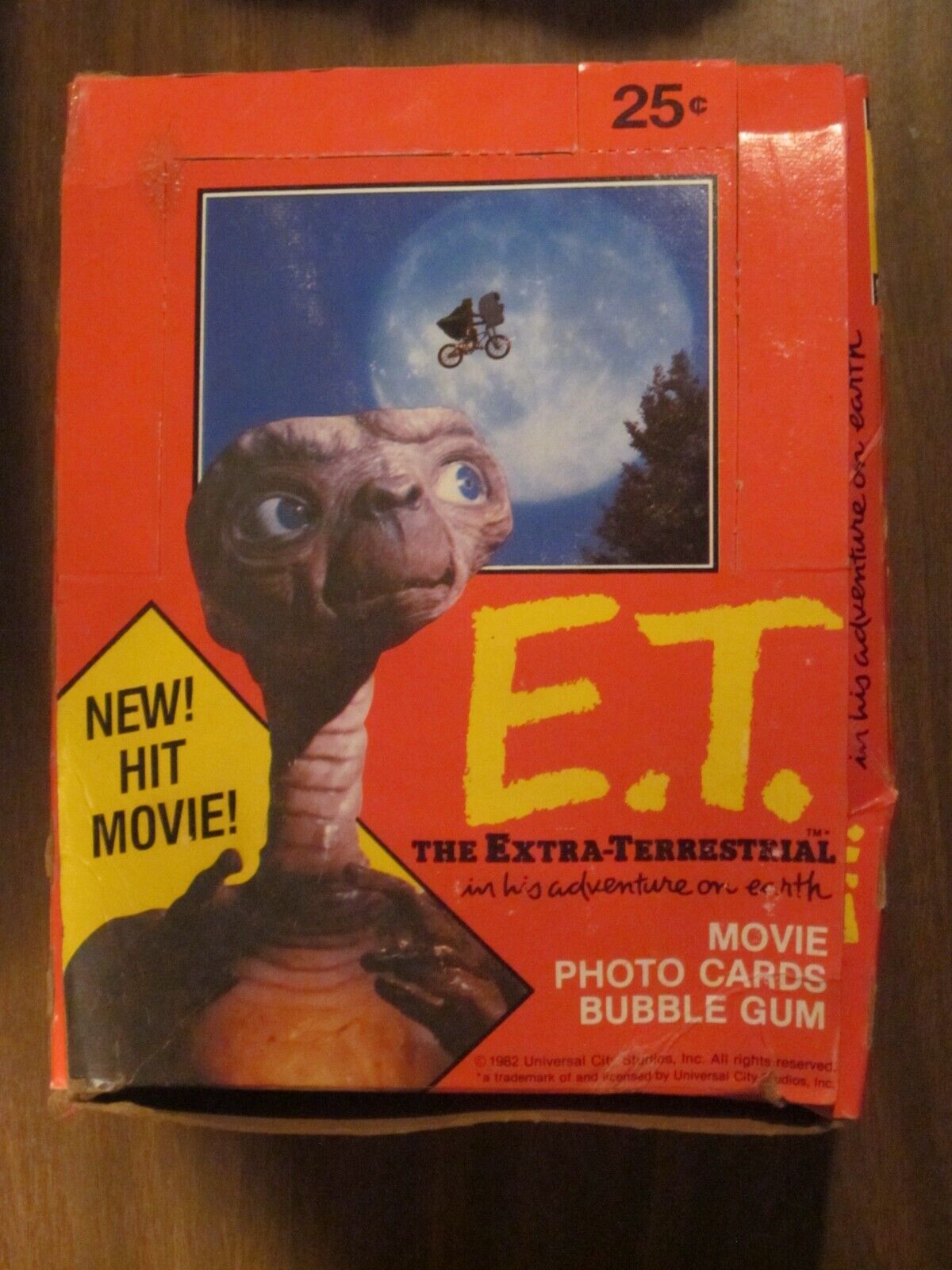 1982 E.T ET Extra-Terrestrial Topps Movie Cards Full Box Unopened 36 Packs