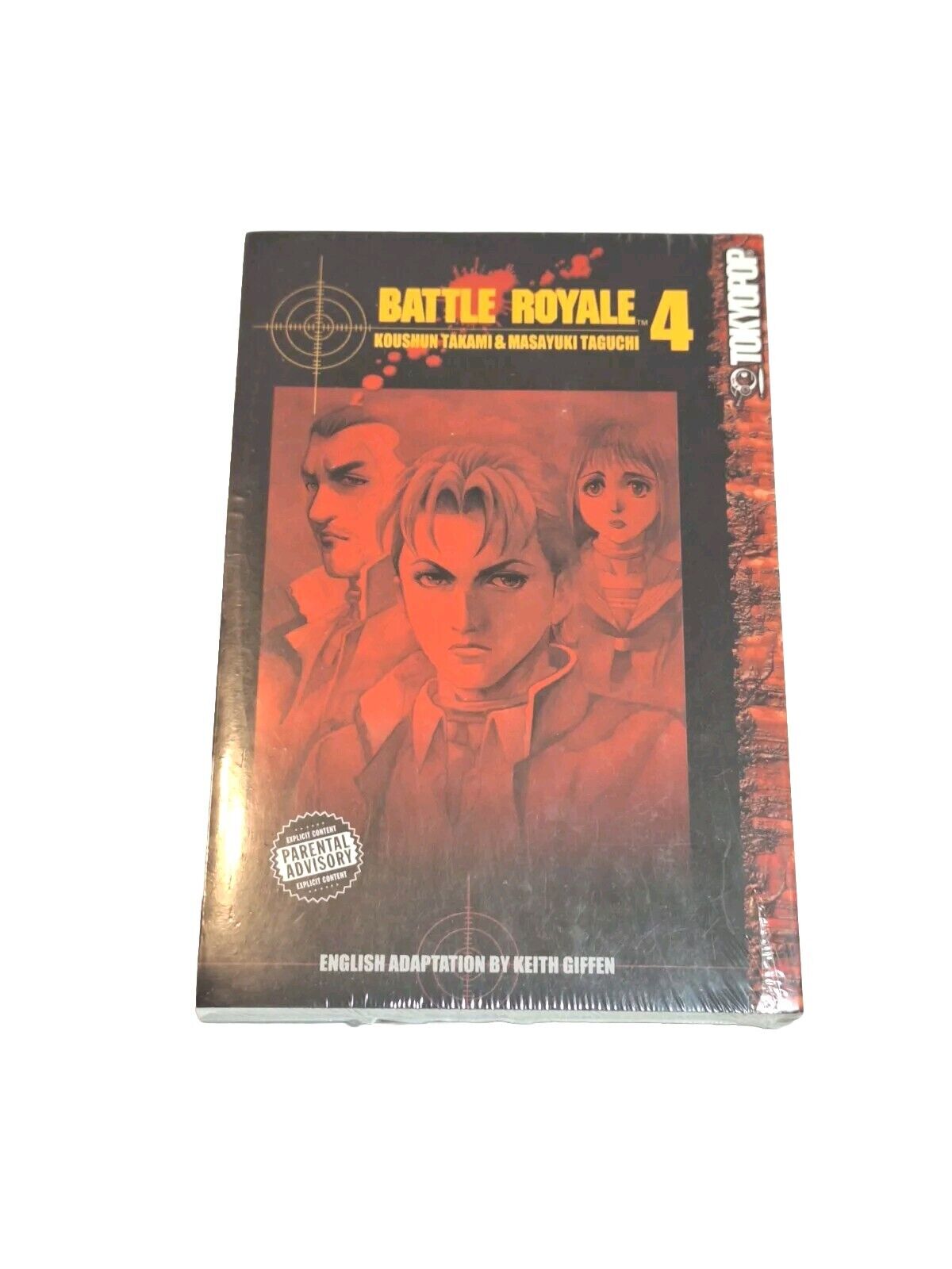 Battle Royale Volume 4 Tokyopop Graphic Novel Book Koushun Takami Manga Sealed
