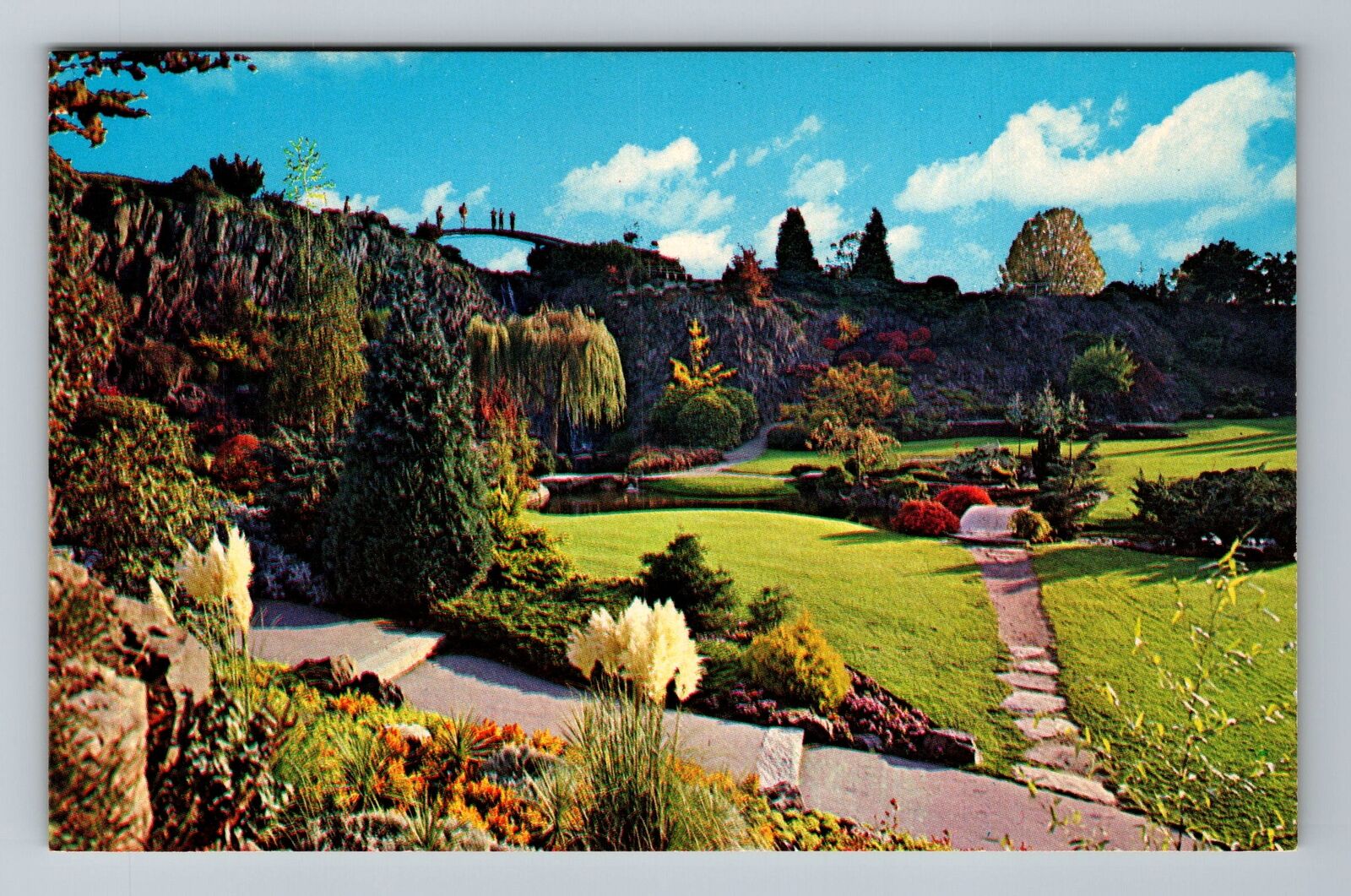 Vancouver-British Columbia, Queen Elizabeth Park, Quarry Garden Vintage Postcard