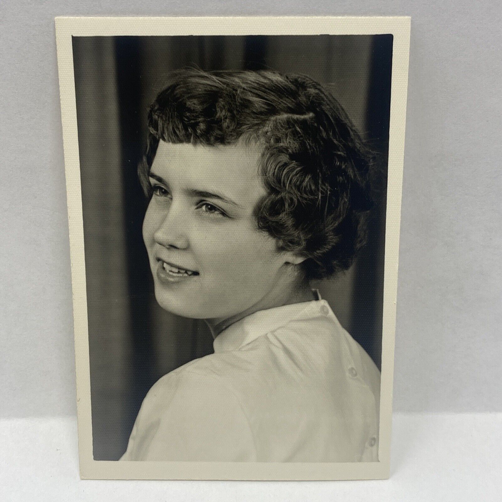 Vintage Photo 1960 Teen Girl Posed Portrait