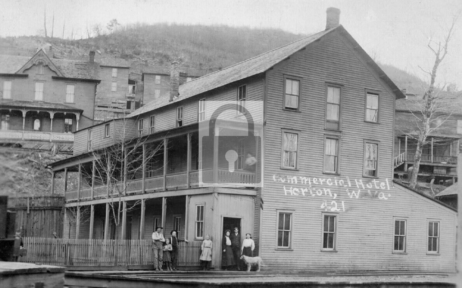 Commercial Hotel Randolph County Horton West Virginia WV Reprint Postcard