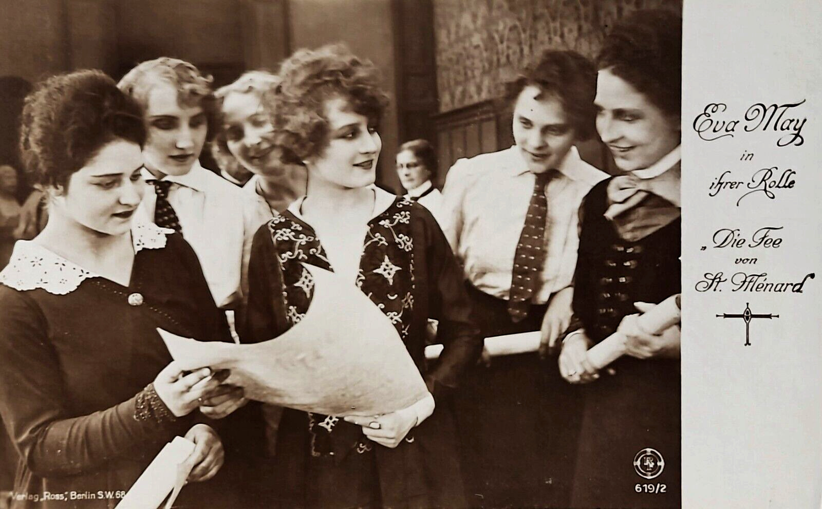 Real Photo: Austrian Actress Eva May, Fairy of St Menard, 1919, Ross Verlag.