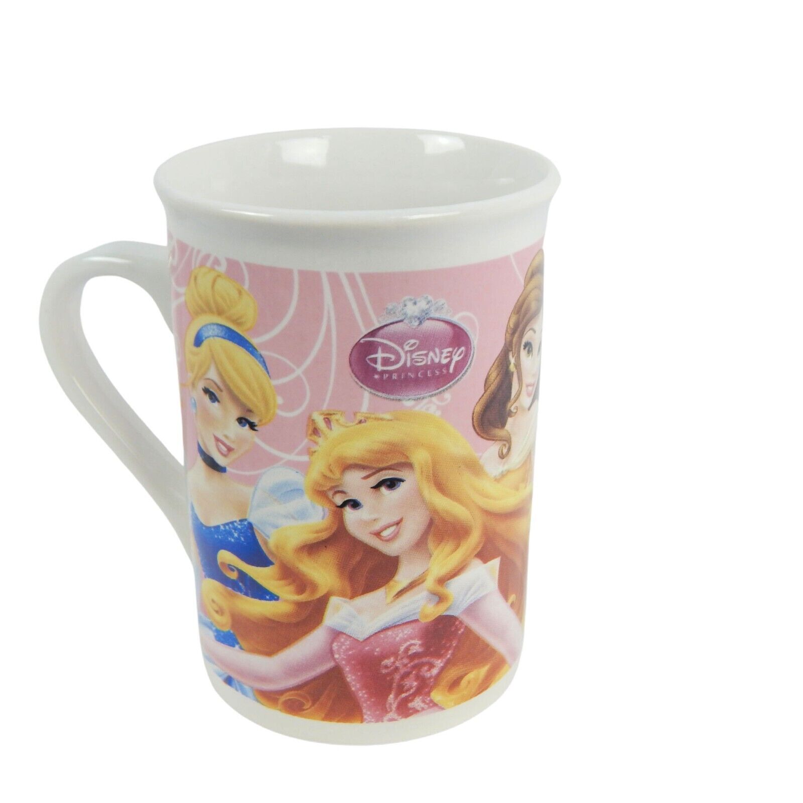 Vintage Disney Princess Coffee Mug Cup Cinderella Jasmine Ariel Belle Rapunzel