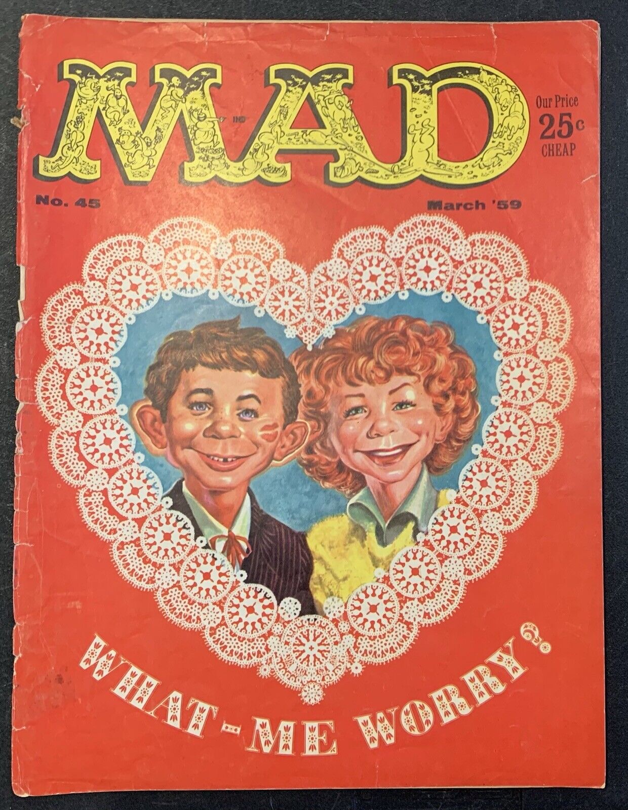 Mad Magazine #45  March 1959   Low Grade Reading Copy