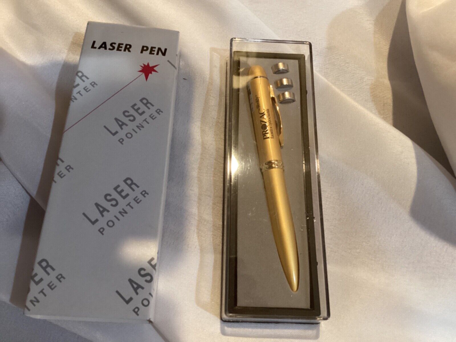 L.A.S.E.R Prozac Drug Promo  Pen  Gold new in case