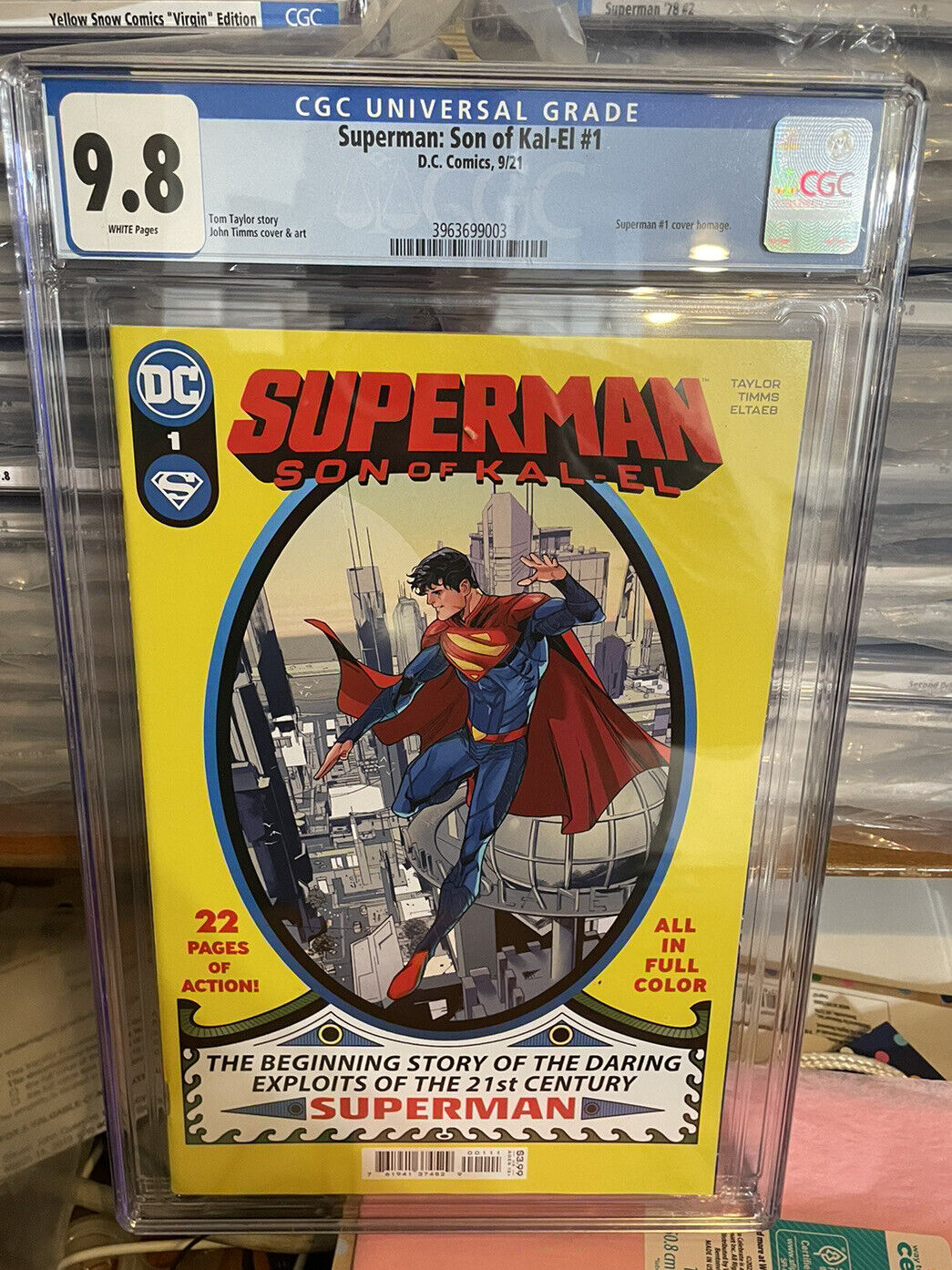 Superman Son of Kal-El 1A Timms CGC 9.8 2021 Historic Series * 🇺🇸