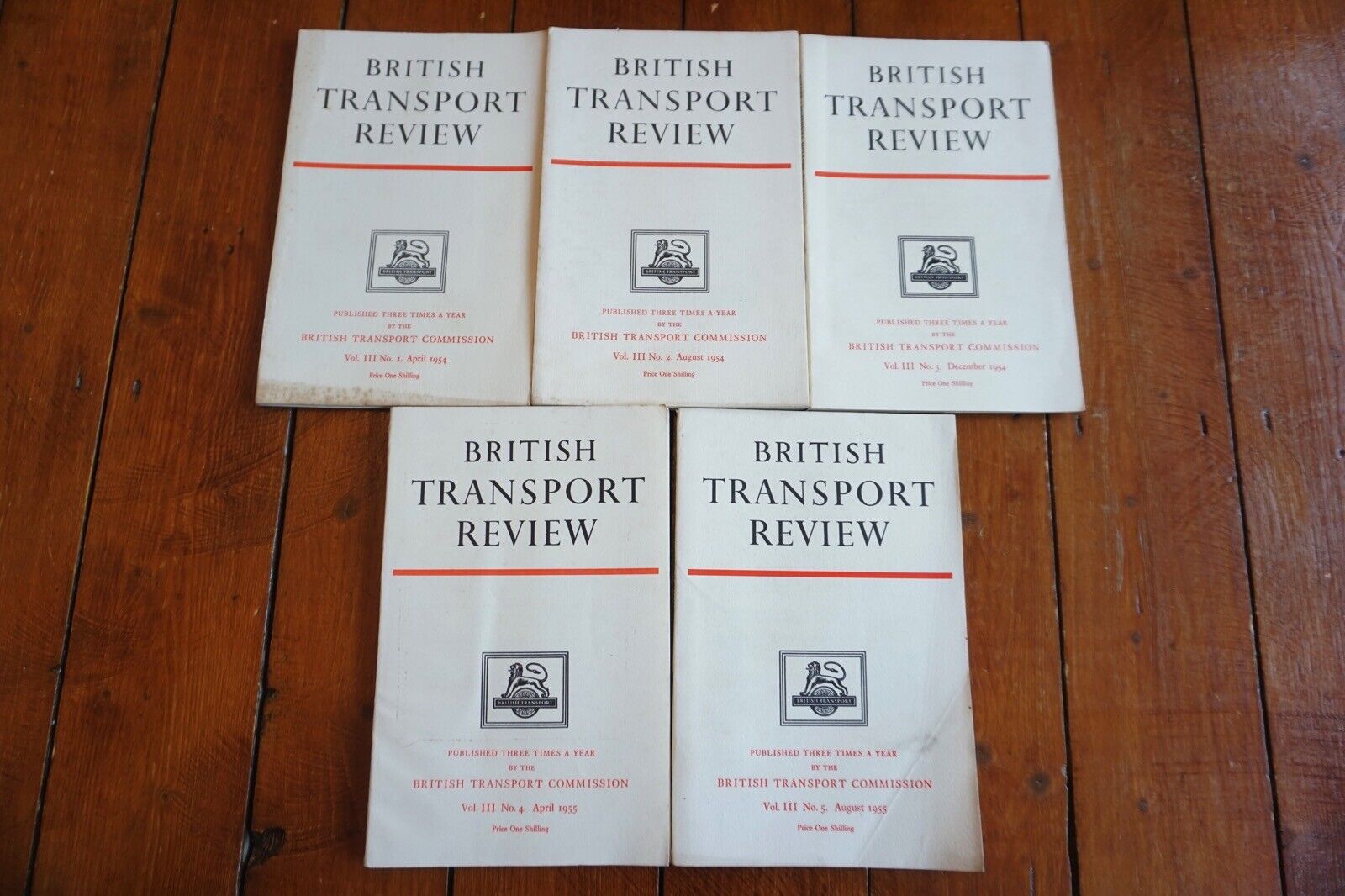 1954 & 1955 British Transport Commission Railway Review Report Book BTC x5