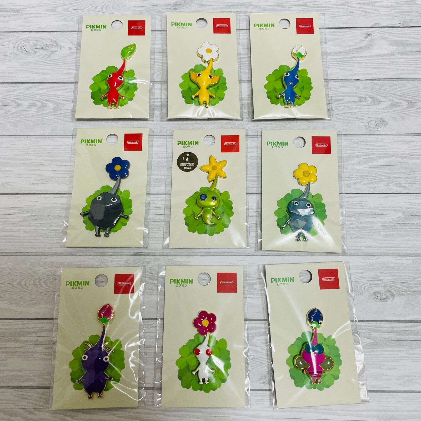 Pikmin Pin Badge complete Set of all 9 types Nintendo Official Store New release