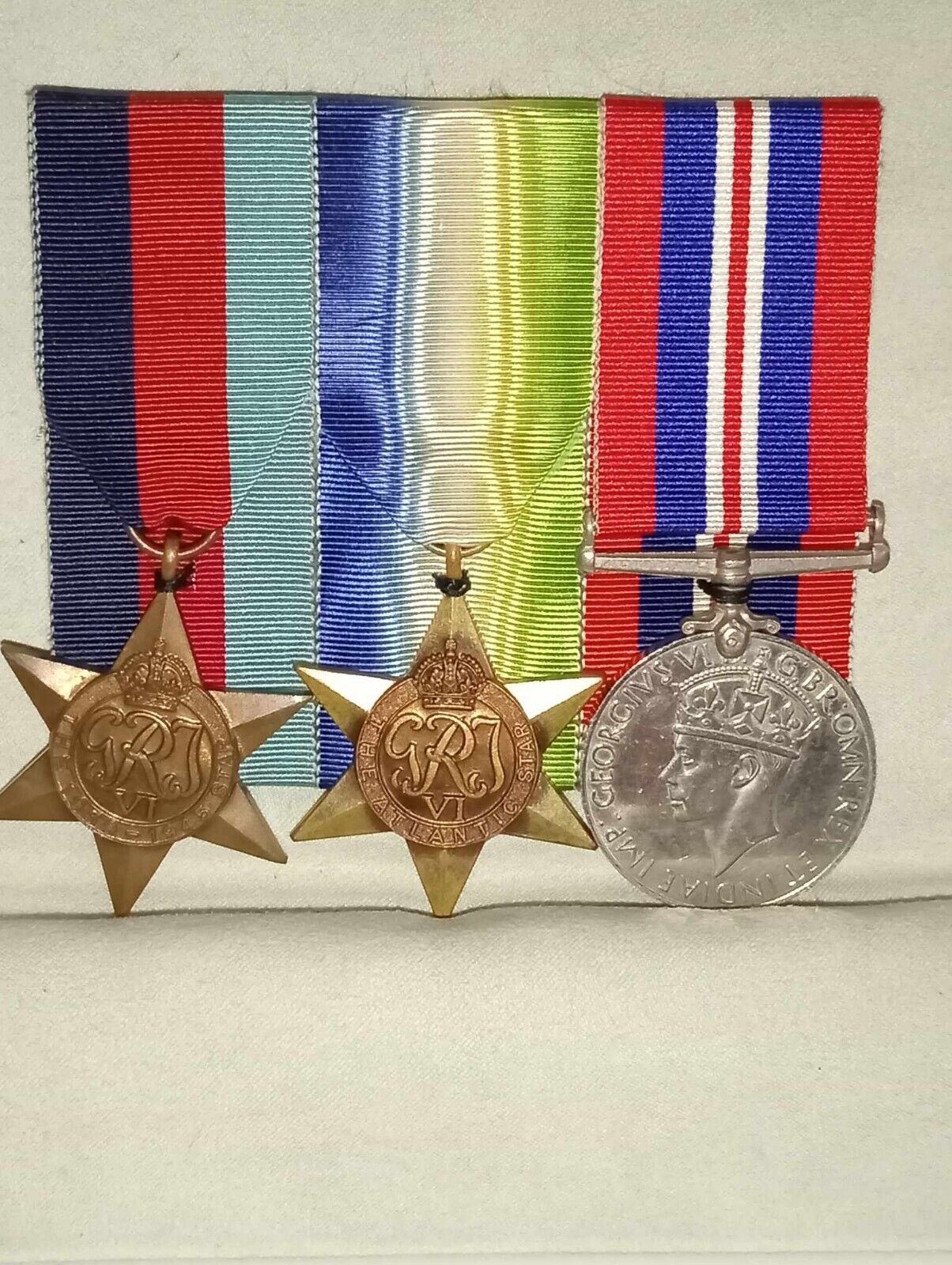 WW2 Royal Navy Medals X3 - Gerald Govier Kidd