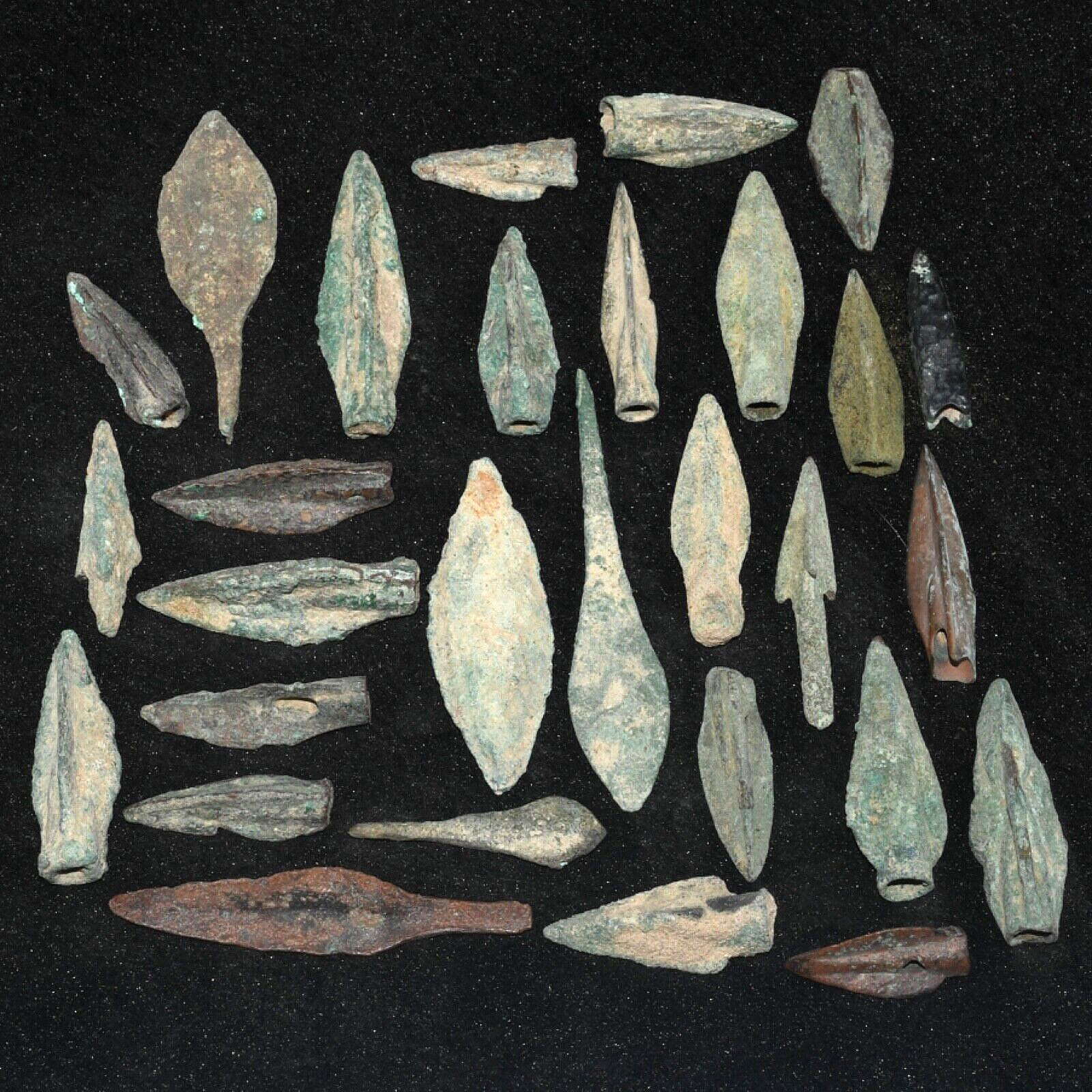 30 Ancient Near East Luristan Bronze Spear Heads Arrowheads Circa 1200-800 BC