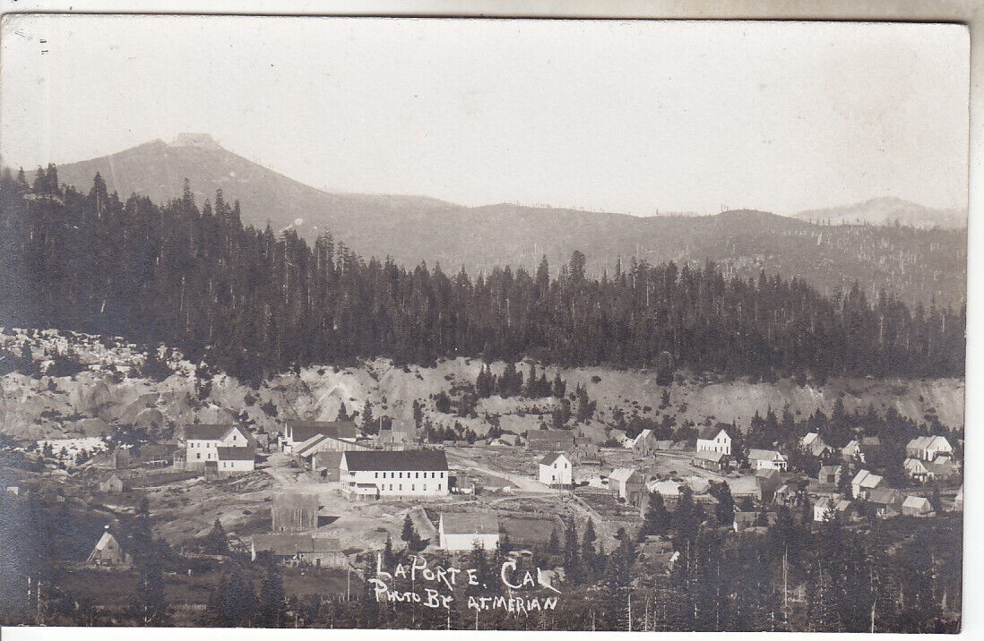 RPPC La Porte CA Plumas CO S of Quincy N of Grass Valley 1910 Photo California