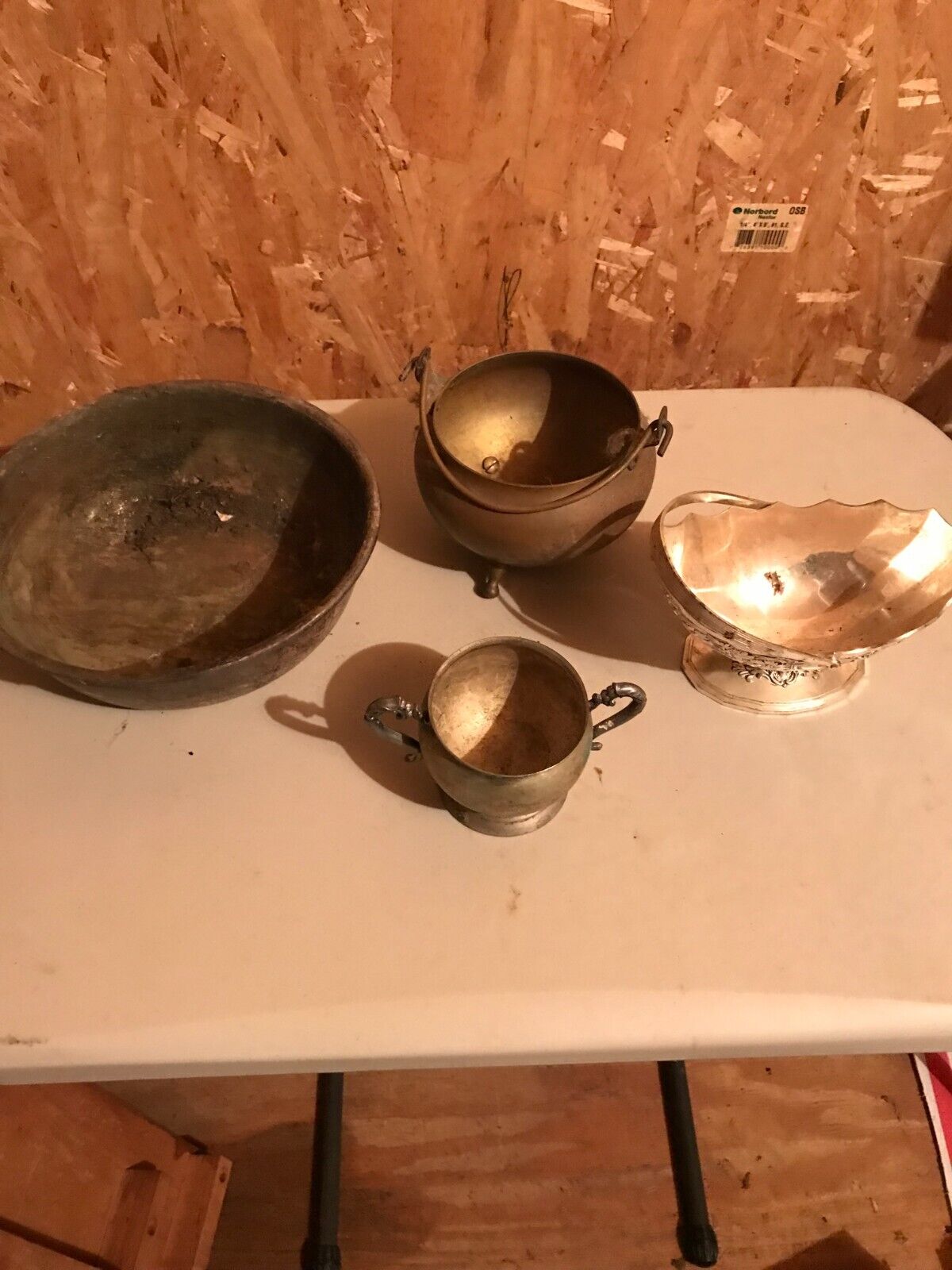 Vintage Mixed Lot Brass items collection of bowls