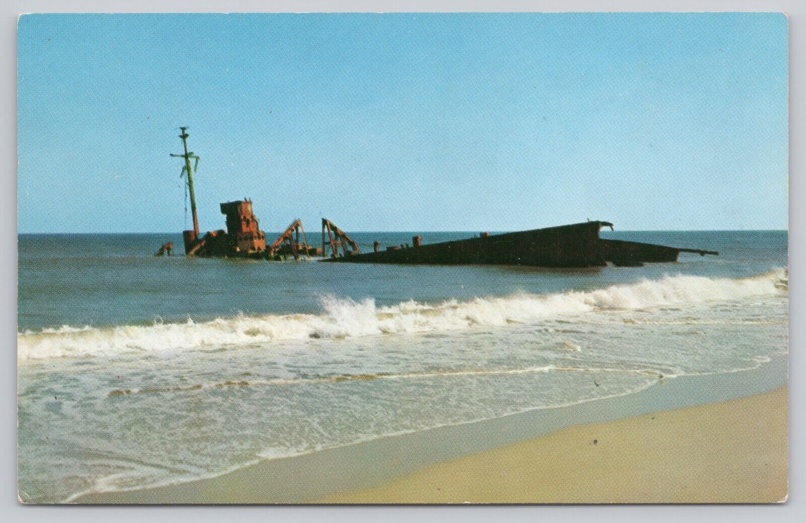 Rodanthe Hatteras Island North Carolina, Outer Banks Shipwreck, Vintage Postcard