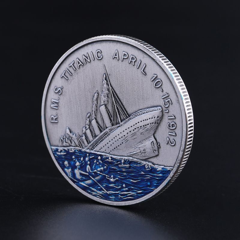 U.S.A Coin Titanic Ship Silver Plated Commemorative Challenge Coins Souvenir