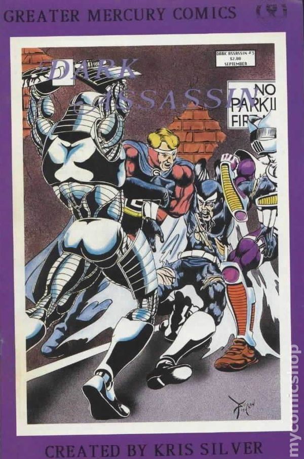 Dark Assassin #3 FN 1989 Stock Image