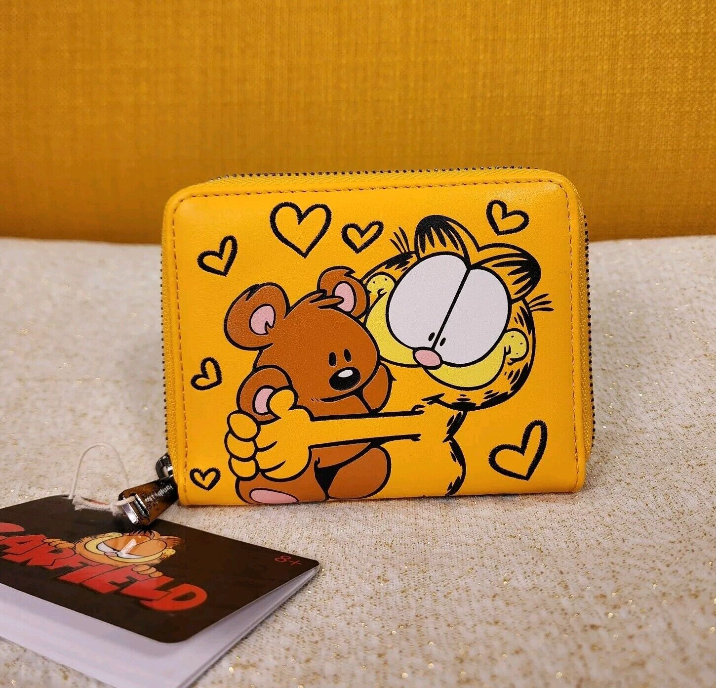 Loungefly Nickelodeon Garfield Loves Pookie Teddy Bear Zip Around Wallet NEW