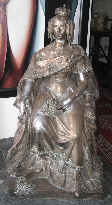 Jean Jaquet French 1878 Circa Of Marie Therese Bronze Statue 42\'\'H   MAGNIFICENT