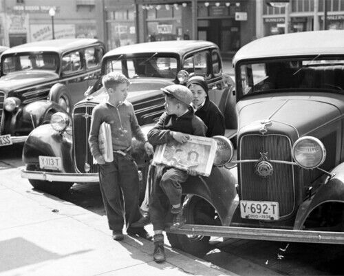 Newsboys, Jackson, Ohio 1936 Photo