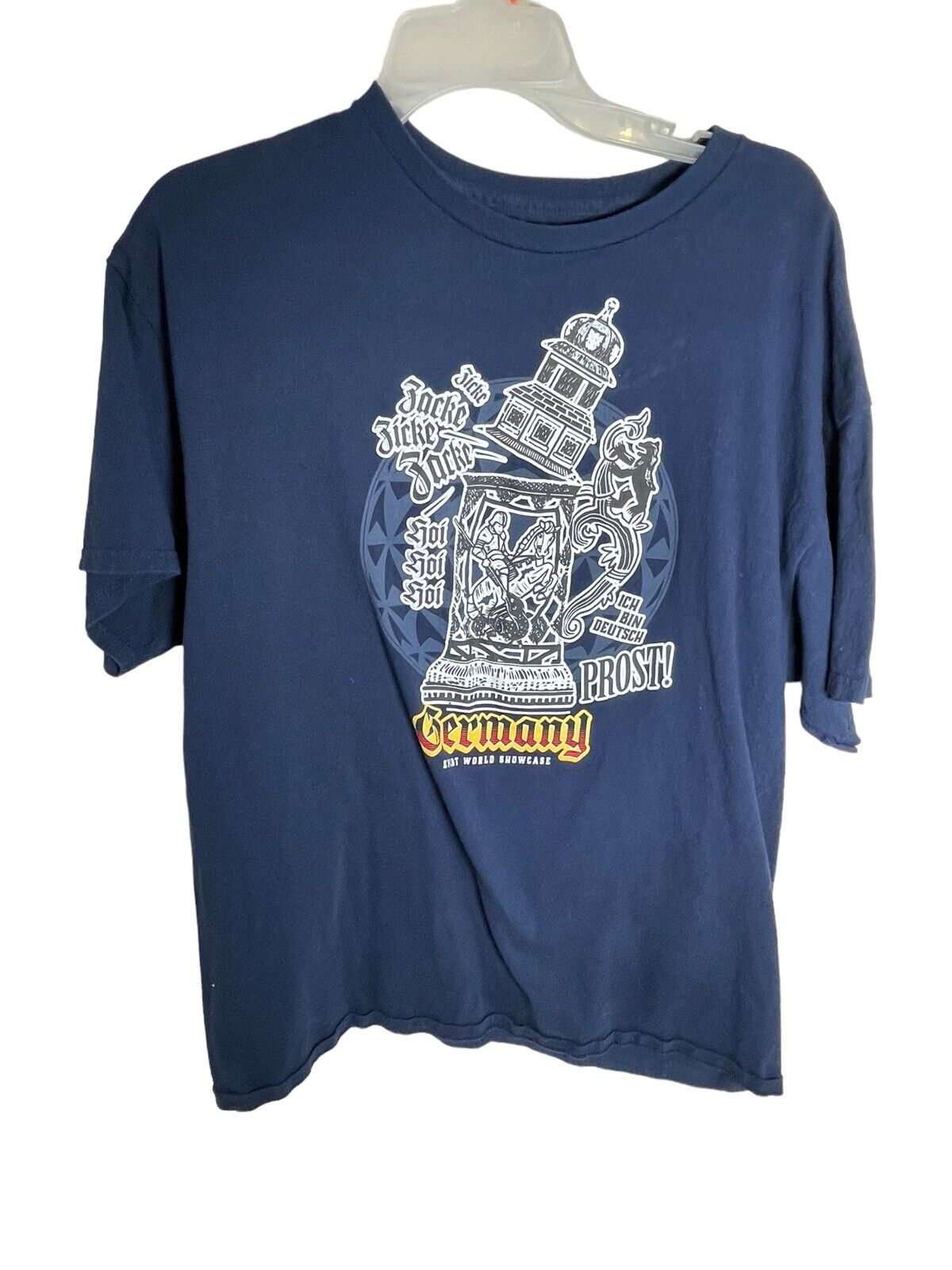 Disney World Epcot Showcase Germany T-Shirt Men’s XL Blue Graphic T-Shirt