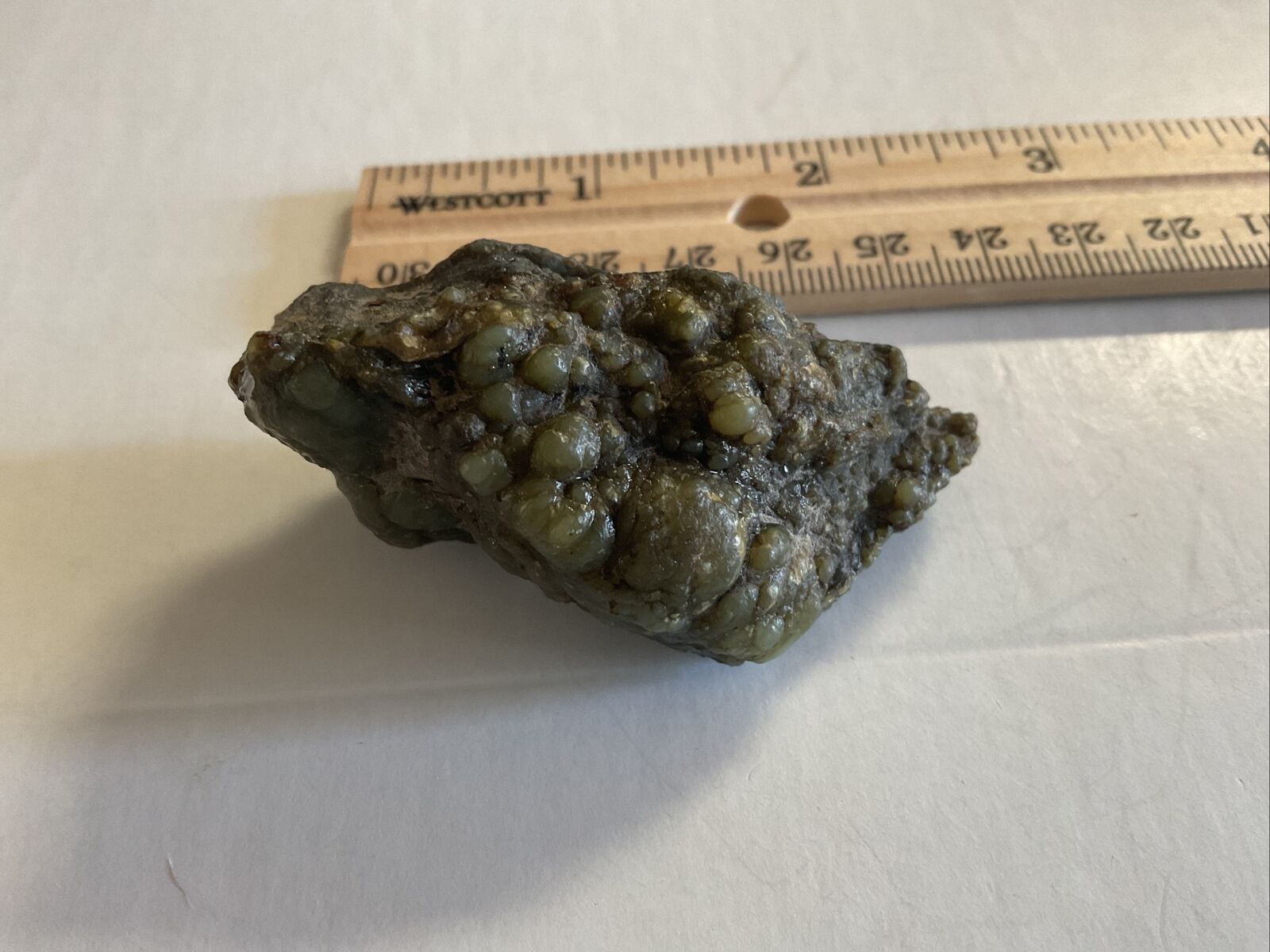 Big Sur California Botryoidal (Bubble) Natural Polished Jade Nephrite Stone 1976