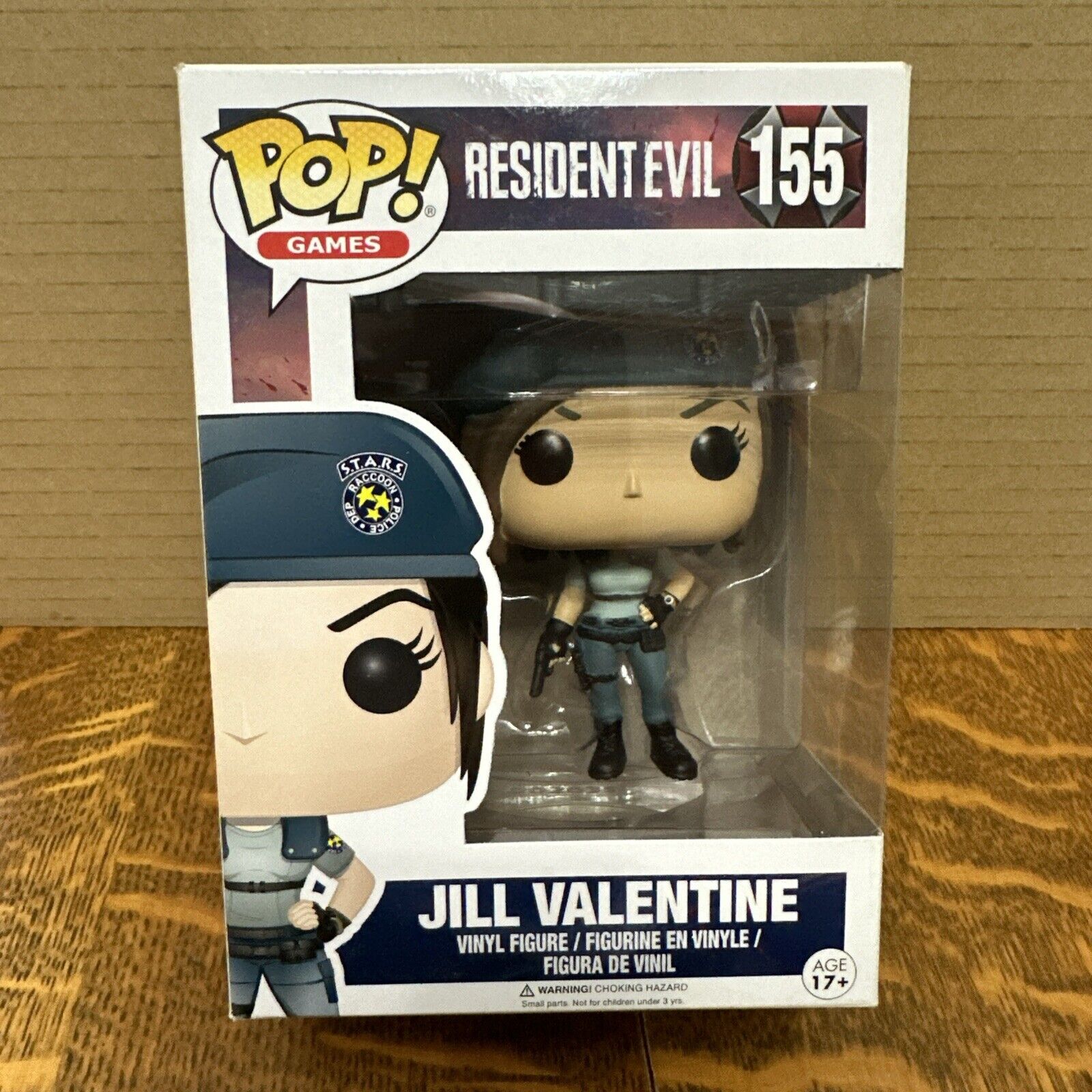 Jill Valentine #155 Resident Evil Funko POP Vinyl Figure New NIB Vaulted Retired