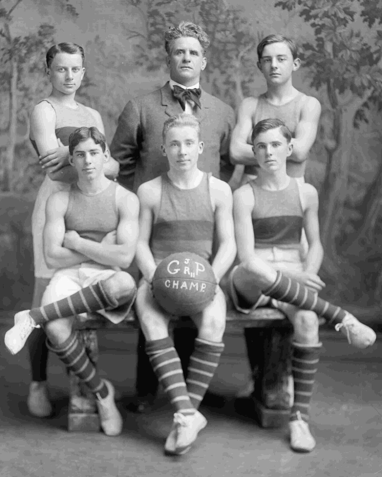 Georgetown Basketball Team 1905 Old Photo Reprints