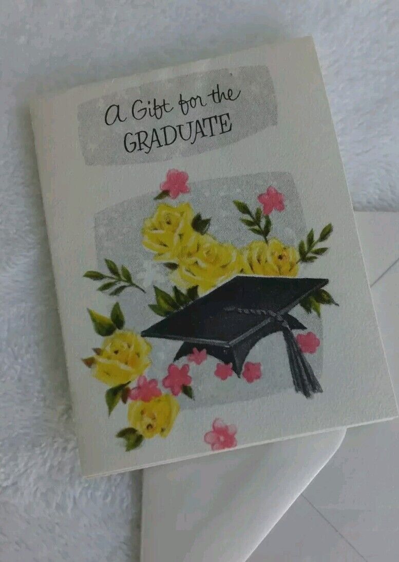Adorable Vintage Graduation Card *Tiny American Greetings 50s 60s