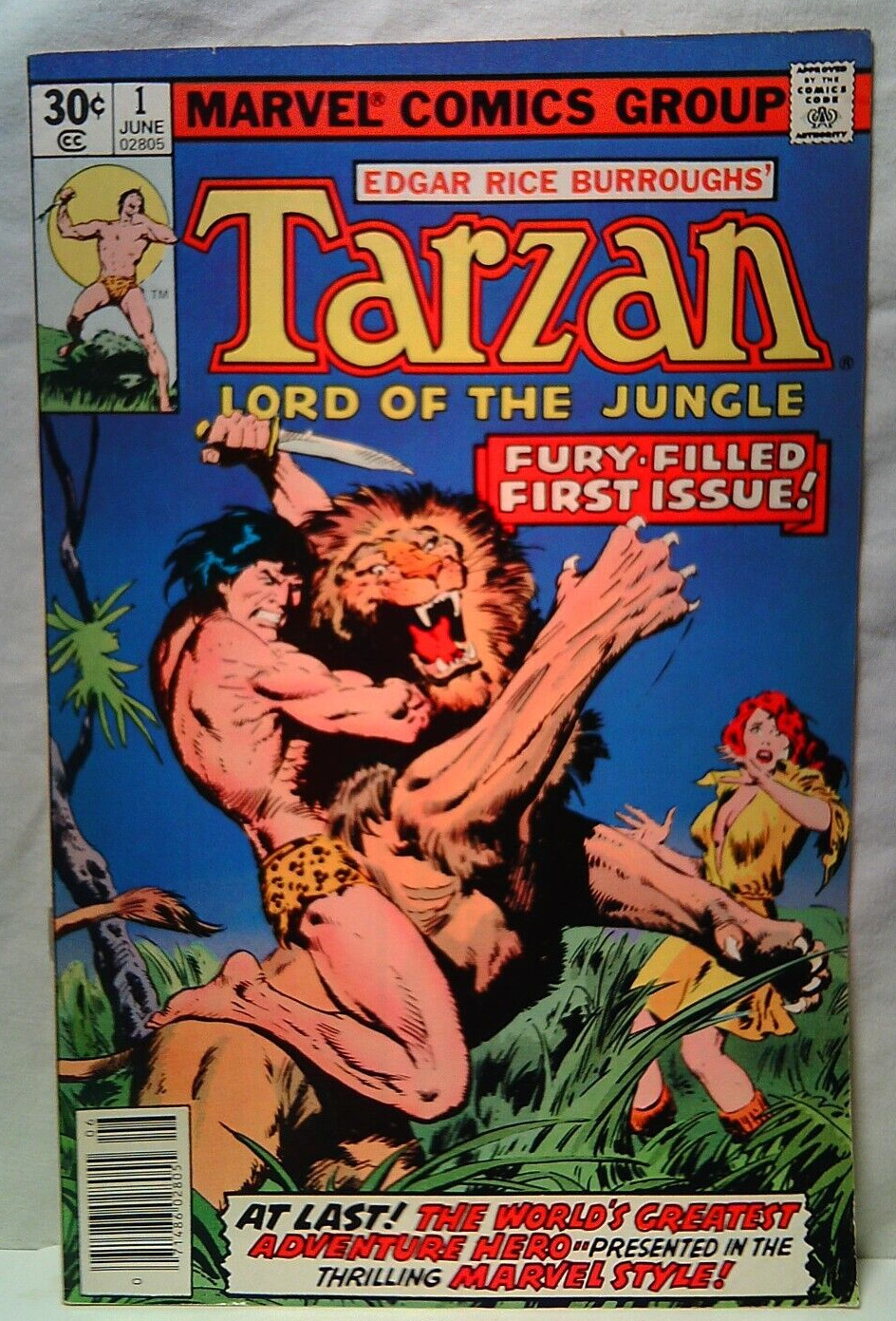 Tarzan Lord of the Jungle Marvel Comics 1 7.0