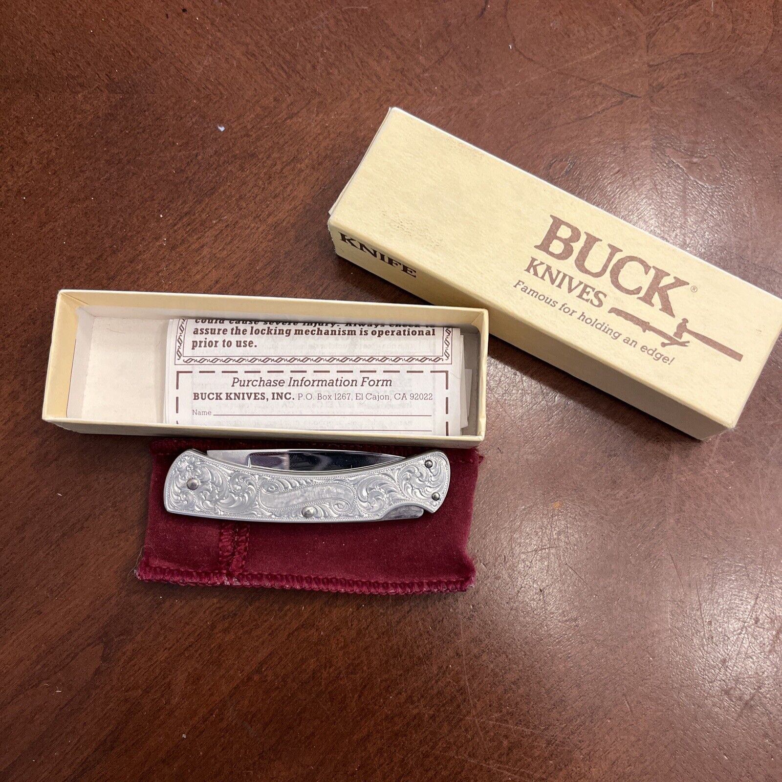 BUCK USA CLASSIC IV 515 1989 KNIFE  WITH ORIG BOX