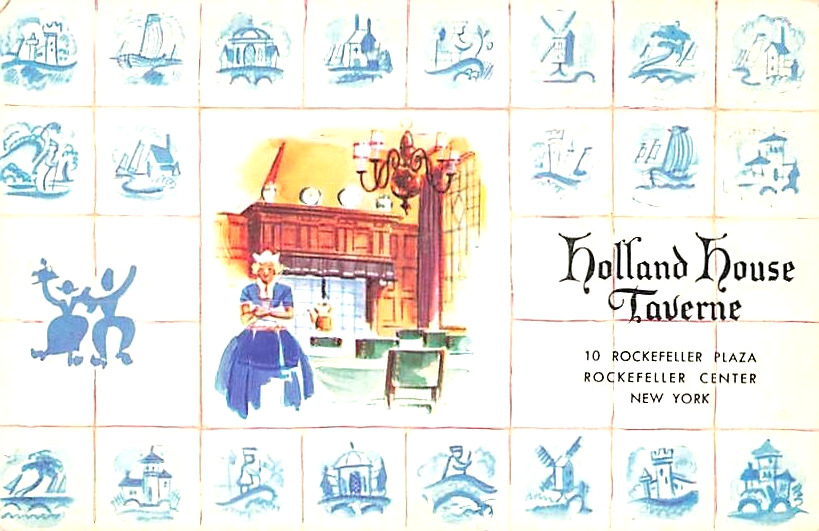 Vintage  Postcard, Holland House Taverne, Rockefeller Center, New York City, NY*