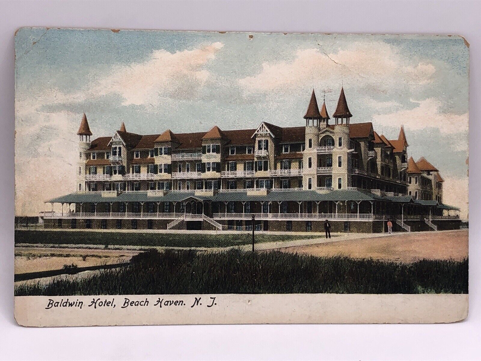 Postcard Baldwin Hotel Beach Haven New Jersey Unposted
