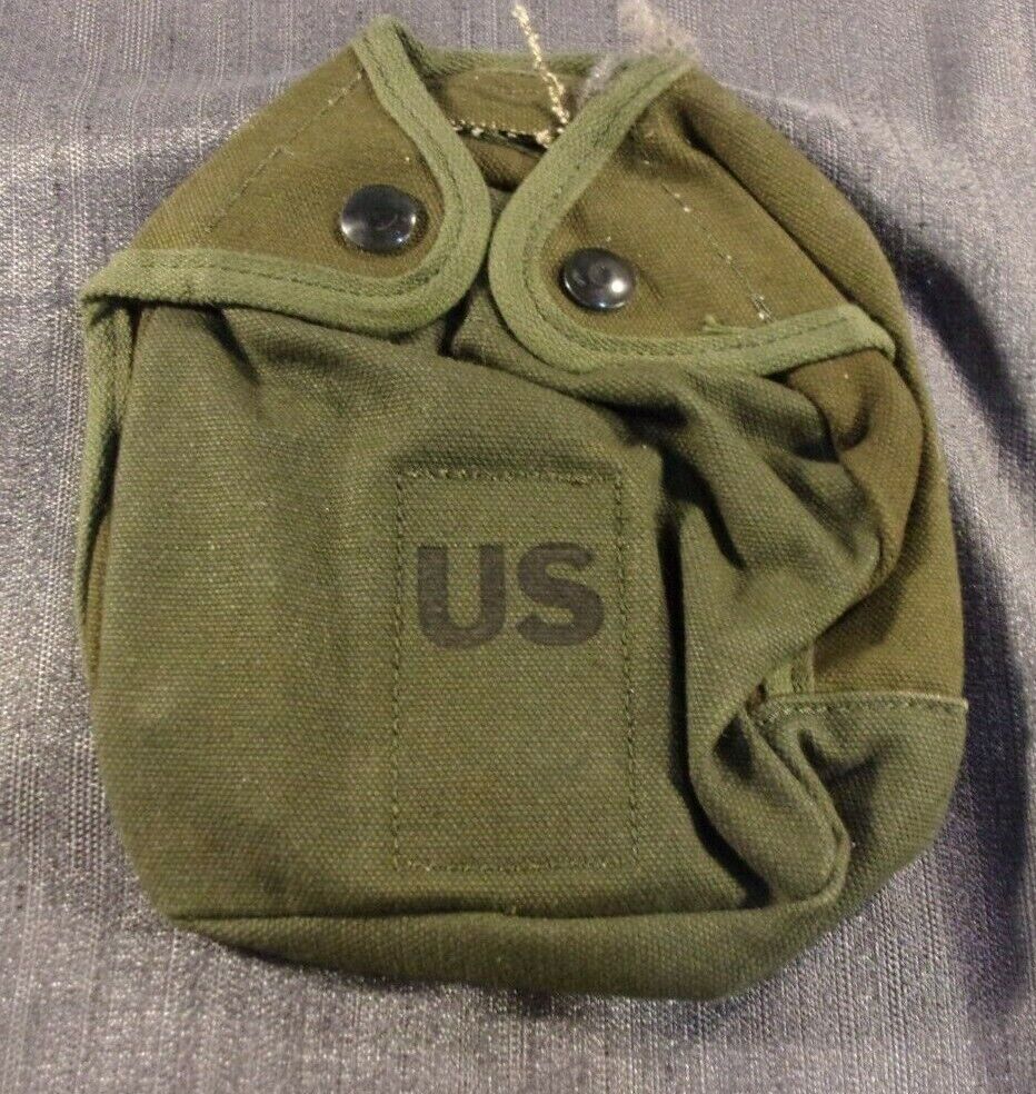 NOS 1972-1982 Military ARMY USMC USN OD GREEN COVER WATER CANTEEN INSULATED 