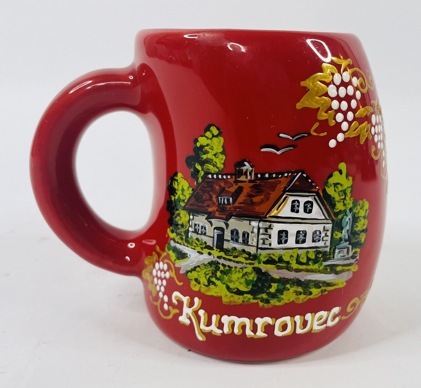 Vintage 1980’s Hand-made Kumrovec, Croatia Souvenir Coffee Mug By Dendi
