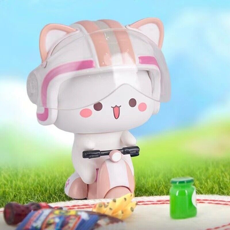 Season3 MITAO-CAT Peach and Goma Action Figure Sweet Cute Art Toy  Ornament gift