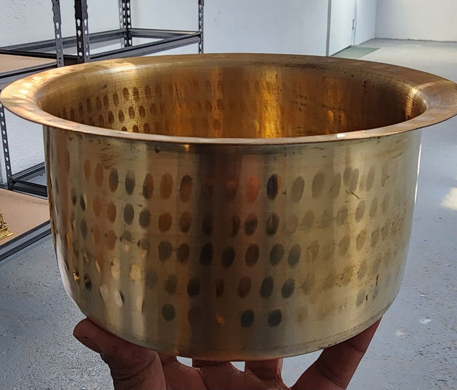 Brass 4.5 inches height brass pot house warming milk boiling pot Usa  Fast Ship