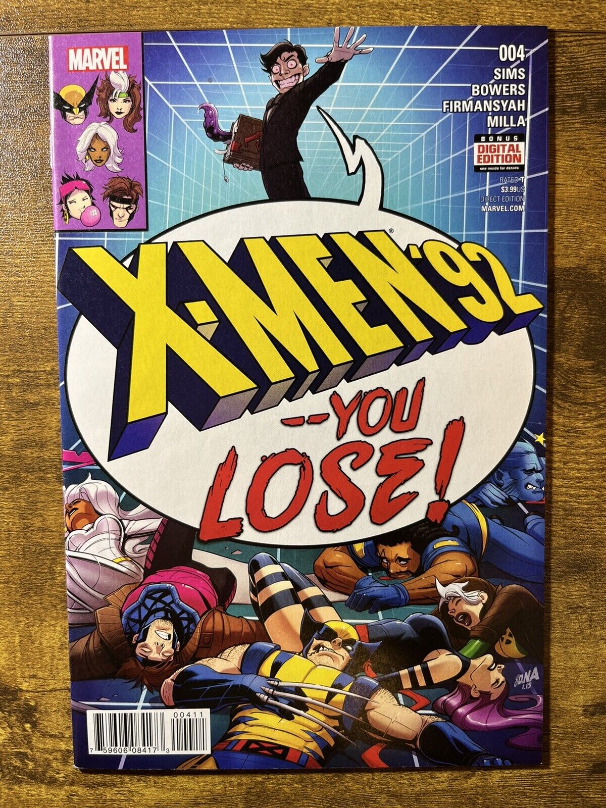 X-MEN ‘92 #4 ￼NM DAVID NAKAYAMA WOLVERINE COVER MARVEL COMICS 2016