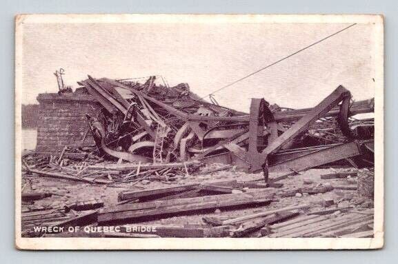 Wreck of Quebec Bridge - Private Post Postcard