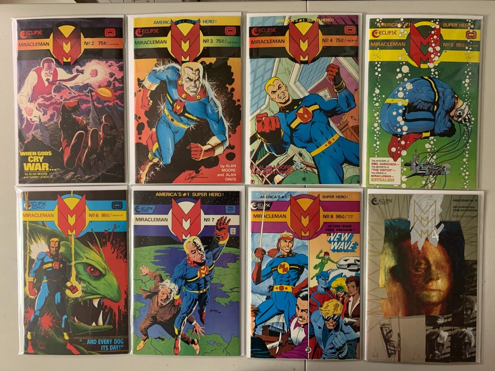 Miracleman Eclipse Comics lot #2-23 9 diff avg 6.0 (1985-92)