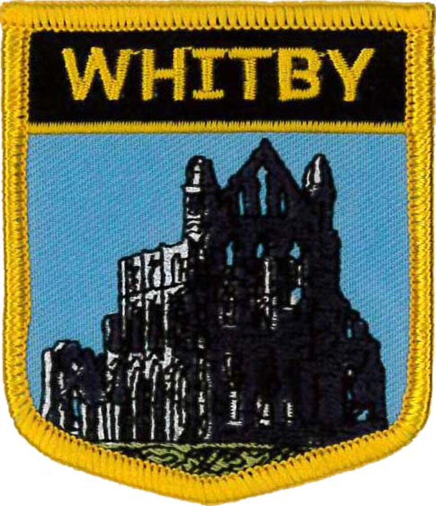 Whitby (North Yorkshire) Embroidered Patch 7cm x 6cm