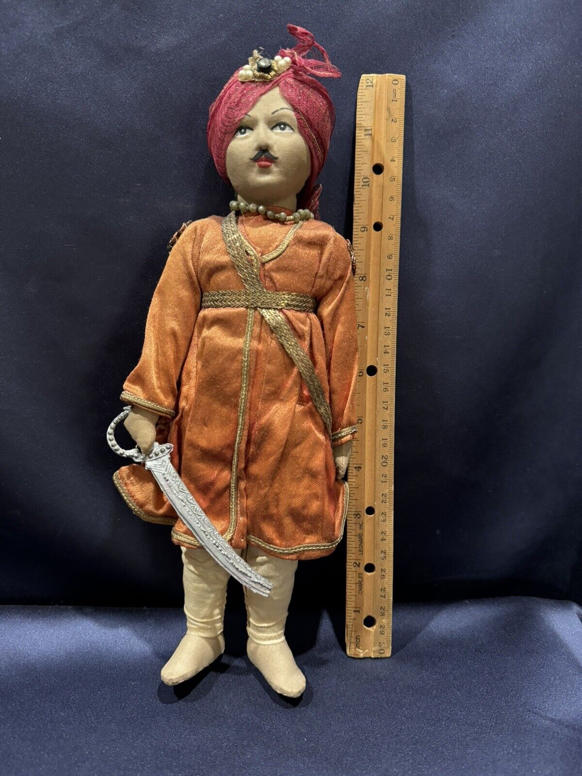 Antique Maharaja Doll From India Khilowna Brand 11 1/2\