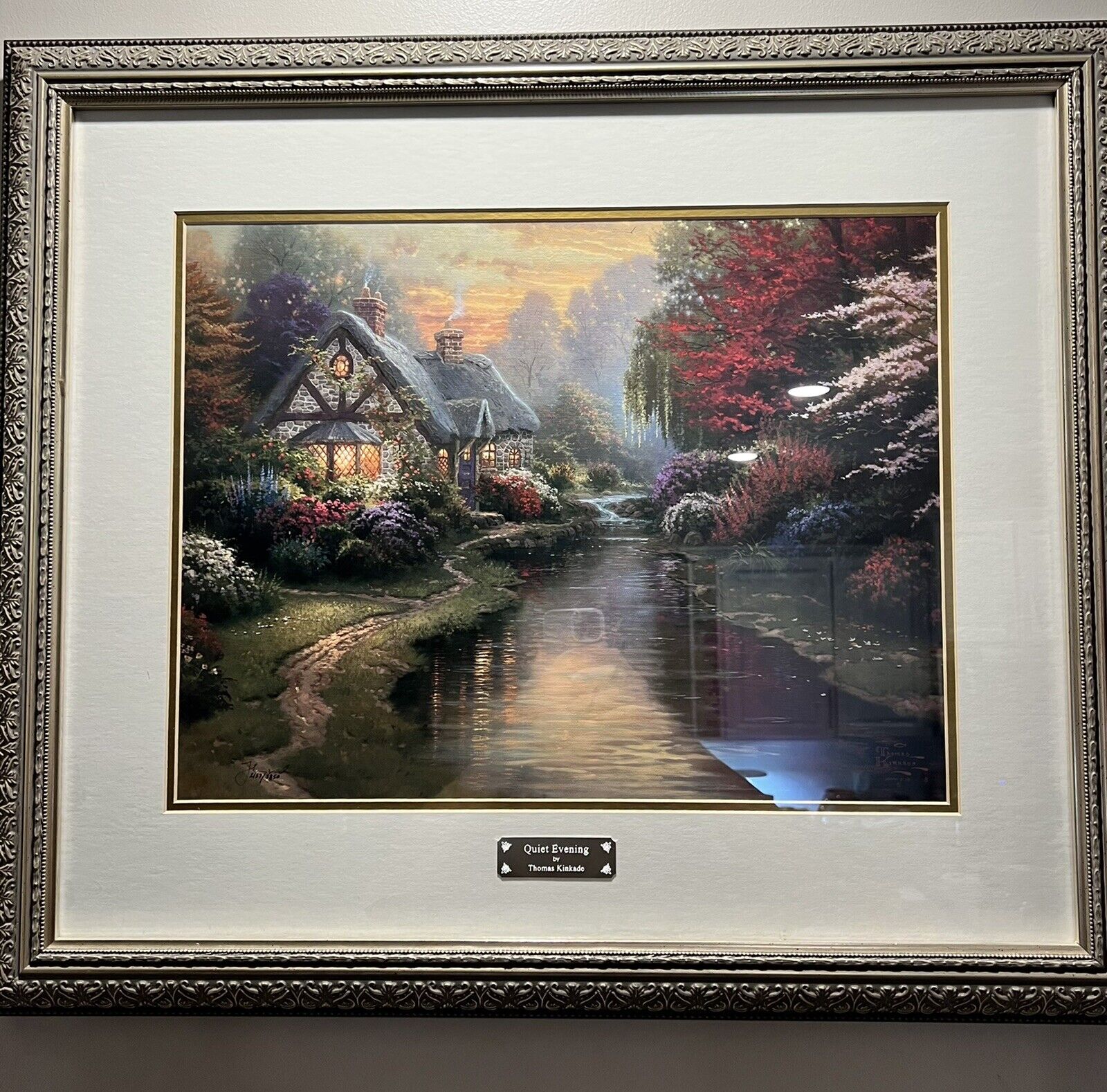 Thomas Kinkade ~ A Quiet Evening ~ 24x30 Publisher Proof ~ Master Highlighted 