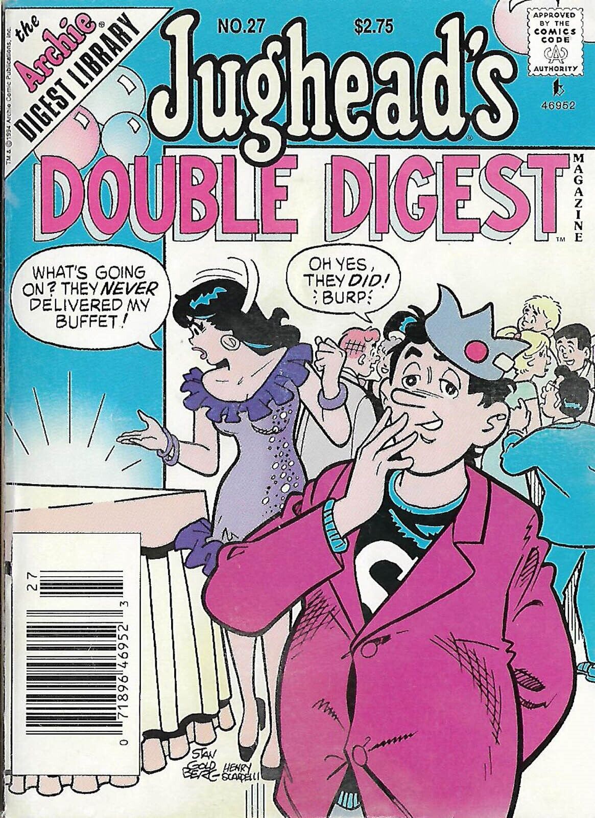 Jughead\'s Double Digest Comic Magazine No. 27 December 1994 
