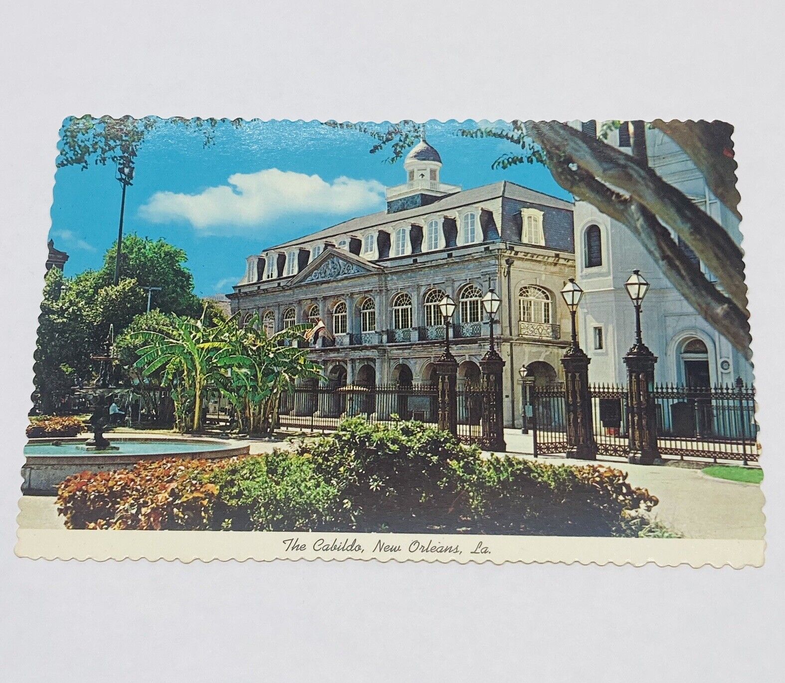 Vintage Postcard The Cabildo From Jackson Square New Orleans Spanish Colonial P2