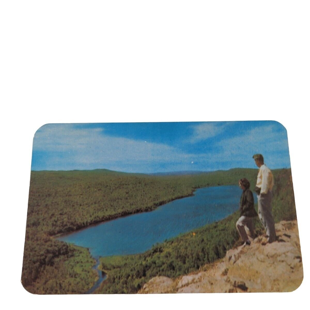 Postcard Lake Of The Clouds Porcupine Mountains State Park Chrome Unposted