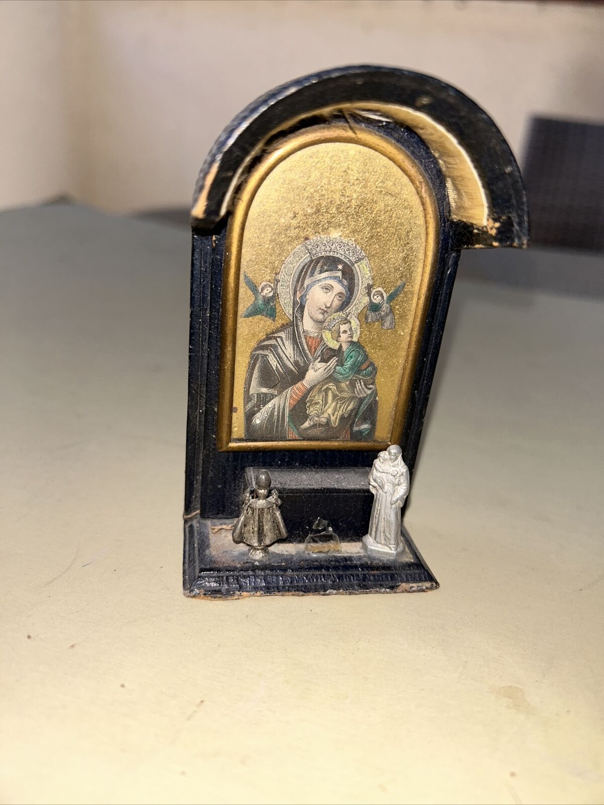 antique religious artifacts of Virgin Mary